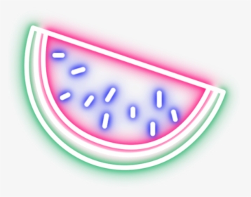 #sandia #summer #neon #glich #tumblr #sticker - Summer Neon Png, Transparent Png, Transparent PNG