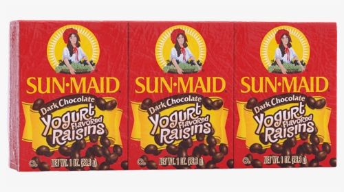 Sun-maid Dark Chocolate Yogurt Flavored Raisins 1 Oz - Sun Maid Yogurt Raisins, HD Png Download, Transparent PNG