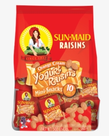 Sun Maid Orange Cream Yogurt Raisins Mini Snacks - Sunmaid Yogurt Flavored Raisins, HD Png Download, Transparent PNG