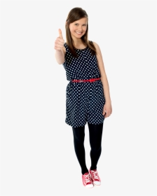 Cute Girl Png Image - Polka Dot, Transparent Png, Transparent PNG