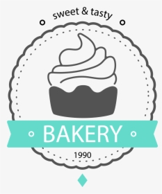 Vector Cupcakes Simple - Modern Cake Logo Design, HD Png Download, Transparent PNG