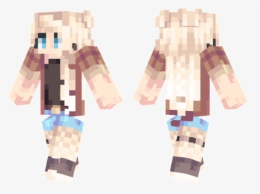 Minecraft Skin Blonde Girl, HD Png Download, Transparent PNG