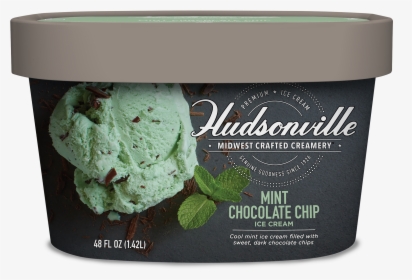 Mint Chocolate Chip Carton - Hudsonville Ice Cream Bananas Foster, HD Png Download, Transparent PNG