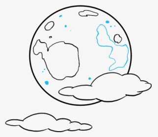 Easy Drawing Of The Moon, HD Png Download, Transparent PNG