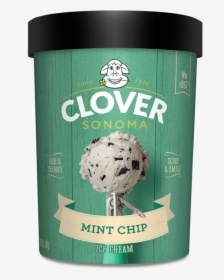 Transparent Mint Chocolate Chip Ice Cream Clipart - Clover Mint Chip Ice Cream, HD Png Download, Transparent PNG
