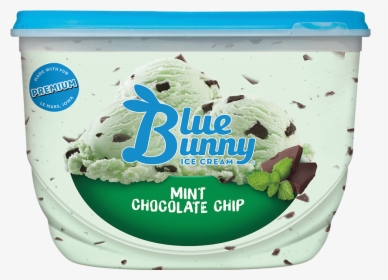 Mint Chocolate Chip - Blue Bunny Mint Ice Cream, HD Png Download, Transparent PNG