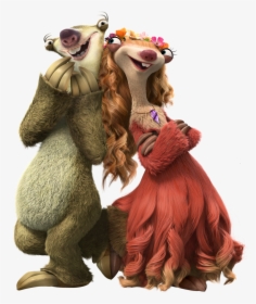 Ia5 Char Shot Sid Brooke 2 Ice Age Sid, Ice Age Collision - Ice Age Sid And Brooke, HD Png Download, Transparent PNG