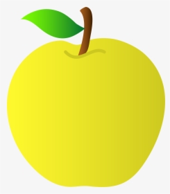 Apple Iphone Clipart Golden - Apple Clipart Yellow, HD Png Download, Transparent PNG