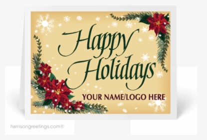 Famous Personalized Business Christmas Cards Embellishment - Christmas Card, HD Png Download, Transparent PNG