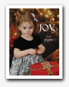 Transparent Christmas Card Frame Png - Girl, Png Download, Transparent PNG