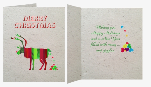 Gc019 Poop Paper Moose Christmas Card - Birthday Cards From Inside, HD Png Download, Transparent PNG
