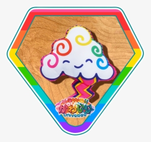 Kawaii Universe Cute Doodle Thunder Cloud Pillow Pic, HD Png Download, Transparent PNG