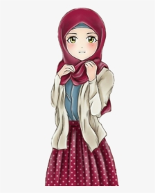 Cute Animated Hijab Girls , Png Download - Cute Animated Pictures Of Girls, Transparent Png, Transparent PNG