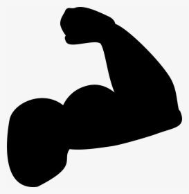 Biceps Muscle Arm Silhouette - Muscle Arm Silhouette Png, Transparent Png, Transparent PNG