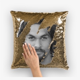 Jason Momoa ﻿sequin Cushion Cover   Class - Ainsley Harriott Pillow, HD Png Download, Transparent PNG