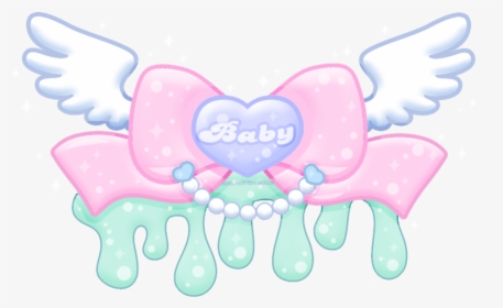 Baby Angel Free Png Image - Cute Kawaii Heart Wings, Transparent Png, Transparent PNG