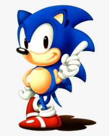 Gangster Sonic Png Svg Free Library - Classic Sonic The Hedgehog Sega, Transparent Png, Transparent PNG