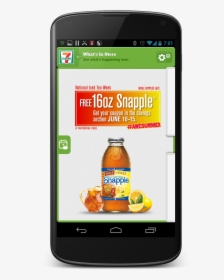 Guests Can Claim Their Free Snapple Coupon By Texting - Mobile Phone, HD Png Download, Transparent PNG