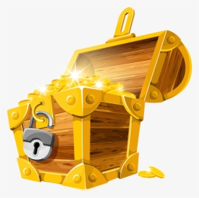 Gold Coins Treasure Chest Png Clipart Picture - Treasure Png, Transparent Png, Transparent PNG