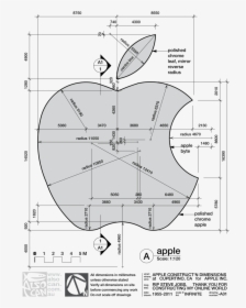Apple Logo Explanation - Apple Logo Construction, HD Png Download, Transparent PNG