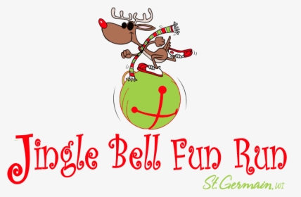 Jingle Bell Run Logo No Year 4c - Cartoon, HD Png Download, Transparent PNG