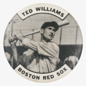 Ted Williams Boston Red Sox Sports Button Museum - Ted Williams Boston Red Sox Button, HD Png Download, Transparent PNG