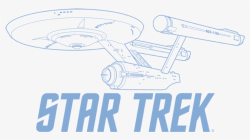 Star Trek Enterprise Outline Men S Slim Fit T-shirt - Clipart Star Trek Enterprise, HD Png Download, Transparent PNG