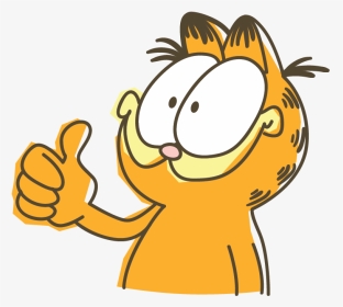 Garfield Line Messaging Sticker - Thumbs Up Sticker Png, Transparent Png, Transparent PNG