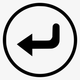 Enter Accept Round Circle Arrow - Arrow Enter Icon Png, Transparent Png, Transparent PNG