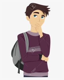 College Student Thinking Clipart Abeoncliparts Cliparts - College Student Thinking Png, Transparent Png, Transparent PNG