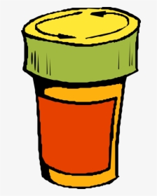 Cup,artwork,flowerpot - Pill Bottle Clipart Free, HD Png Download, Transparent PNG