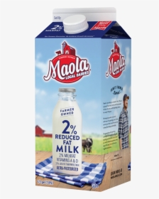 Maola Ultra-pasteurized 2% Reduced Fat Milk Is Available - Maola Fat Free Milk, HD Png Download, Transparent PNG