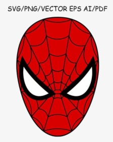 Spiderman Clipart Mask Dxf Vector Cut File Cricut History - Spider Man Face Png, Transparent Png, Transparent PNG