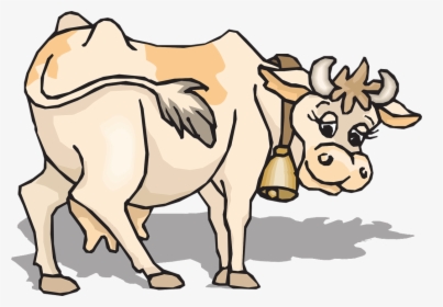 Farm Animals Clipart Gif - Light Brown Cow Clipart, HD Png Download, Transparent PNG