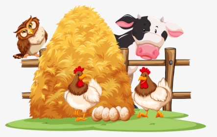 Transparent Farm Animals Clipart - Cartoon Farm Clip Art, HD Png Download, Transparent PNG