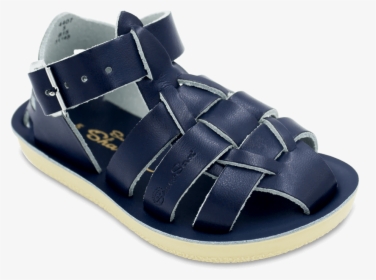 Baby Sized Shark Sandal In Navy Color - Saltwater Sandals, HD Png ...