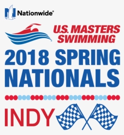 Usms 2018 Spring Nationals Indy Color Logo - Usms Nationals Spring 2018 Logo, HD Png Download, Transparent PNG