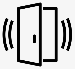 Sensor Alarmed Icon Free - Door Opening Sensor Icon, HD Png Download, Transparent PNG