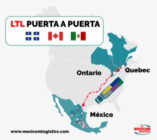 Canada To Mexico Shipping Routes, HD Png Download, Transparent PNG