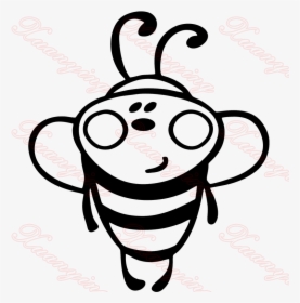 Personality Cartoon Bee Insect Car Stickers Decorative - Пчелка Вектор, HD Png Download, Transparent PNG