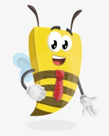 Bee Businessman Cartoon Vector Character Aka Lee The - Cartoon, HD Png Download, Transparent PNG