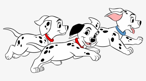 Cartoon Dalmatian Dog Running, HD Png Download, Transparent PNG