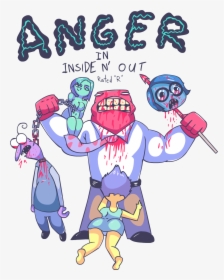 Anger In Inside N - Cartoon, HD Png Download, Transparent PNG