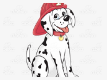 Dalmatian Clipart Dog Fire Hydrant - Dalmatian Fire Dog Cartoon, HD Png Download, Transparent PNG