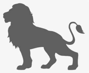 Feline, Cut Out, Silhouette, Vector, Animal Head - Lion Silhouette, HD Png Download, Transparent PNG
