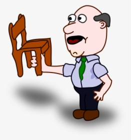 Adult-146901 960 720 - Man Lifting A Chair, HD Png Download, Transparent PNG