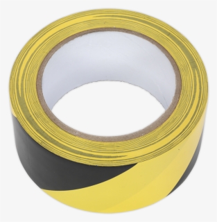 Hazard Warning Tape 50mm X 33mtr Black/yellow Sealey - Circle, HD Png Download, Transparent PNG