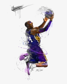 Canvas Basketball Players Lakers Angeles Los Print - Kobe Bryant Art, HD Png Download, Transparent PNG