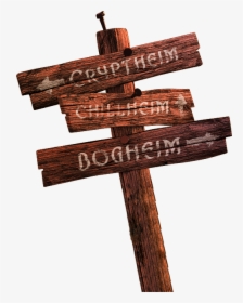 Wooden Post Png Download - Wood Sign And Post Transparent, Png Download, Transparent PNG