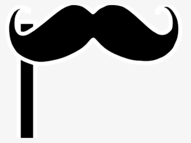 Transparent White Mustache Png - Mustache On A Stick Clipart, Png Download, Transparent PNG
